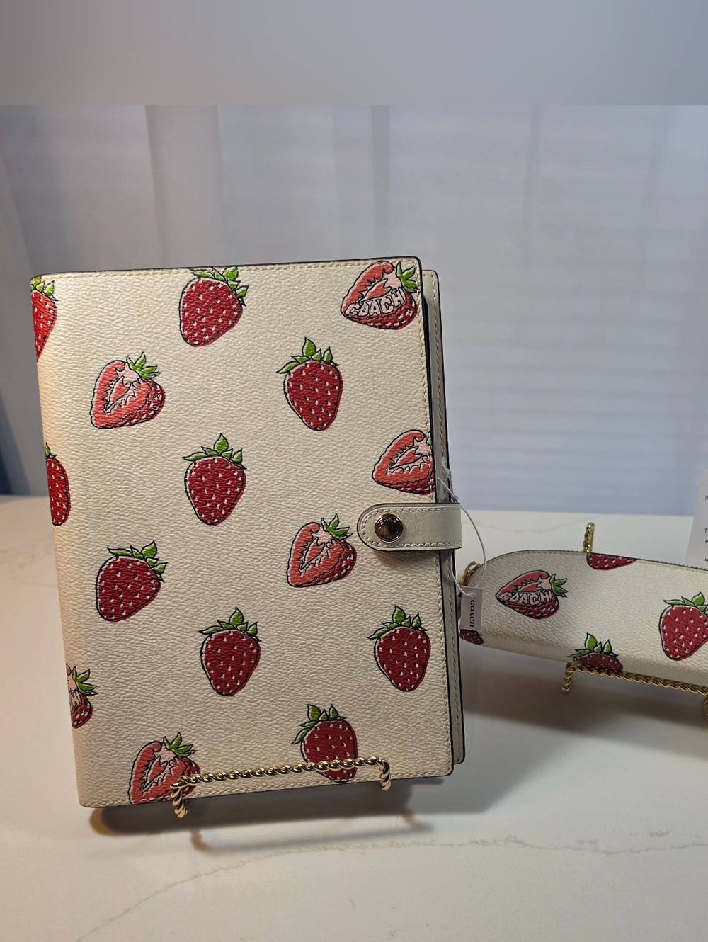 Coach Notebook & Pencil Case NWT